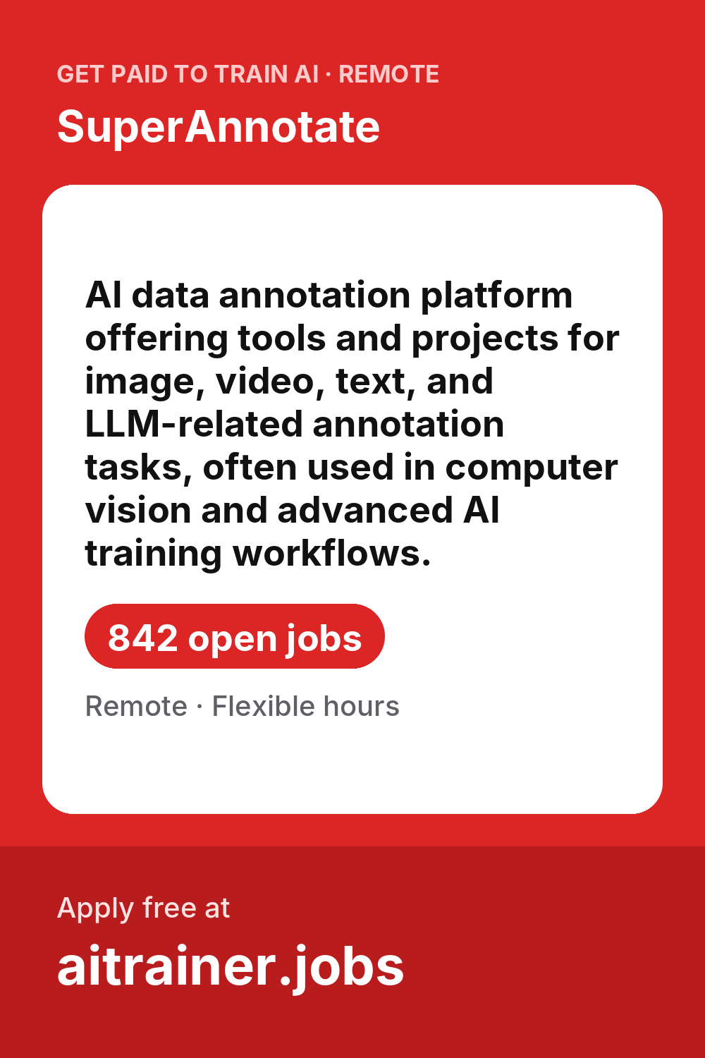 SuperAnnotate Jobs — 840 Open Remote Roles (Oct 2026) | AI Trainer Jobs